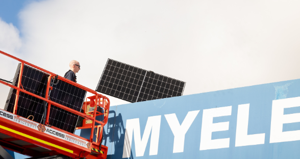 Myelec solar + battery installation in Welshpool