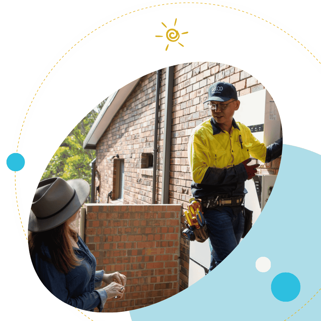 NSW battery owner with installer
