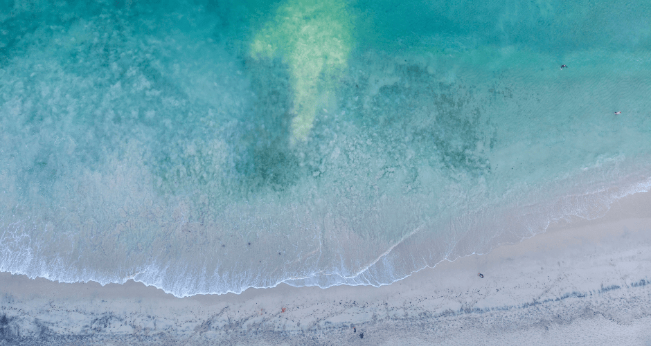 Beach from above