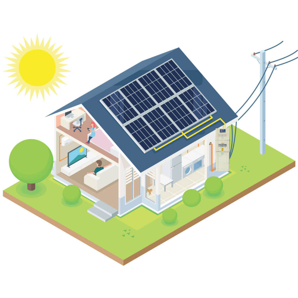 Solar-house-with-Plico-battery